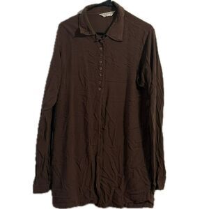 Dorothy‎ Perkins Brown Button-Up Shirt